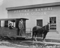 Hokitika horse tram1880s